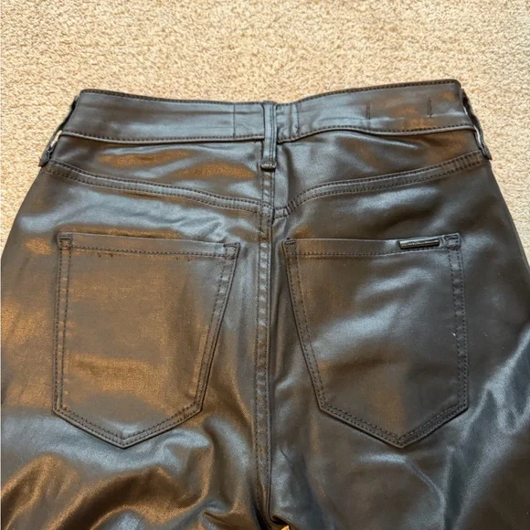 NWT WHBM Coated Kick Flare Jean in Vegas Coated Black size 00 - Picture 12 of 13